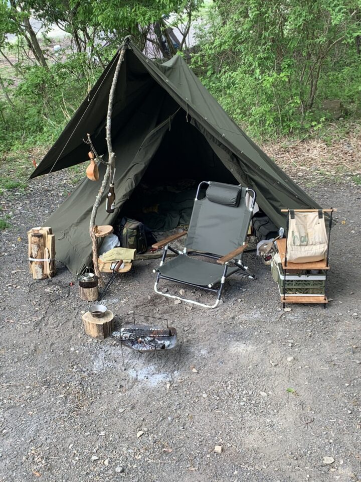 ポーランド軍ポンチョテント一式 サイズⅢ ネイビー 軍幕 - アウトドア